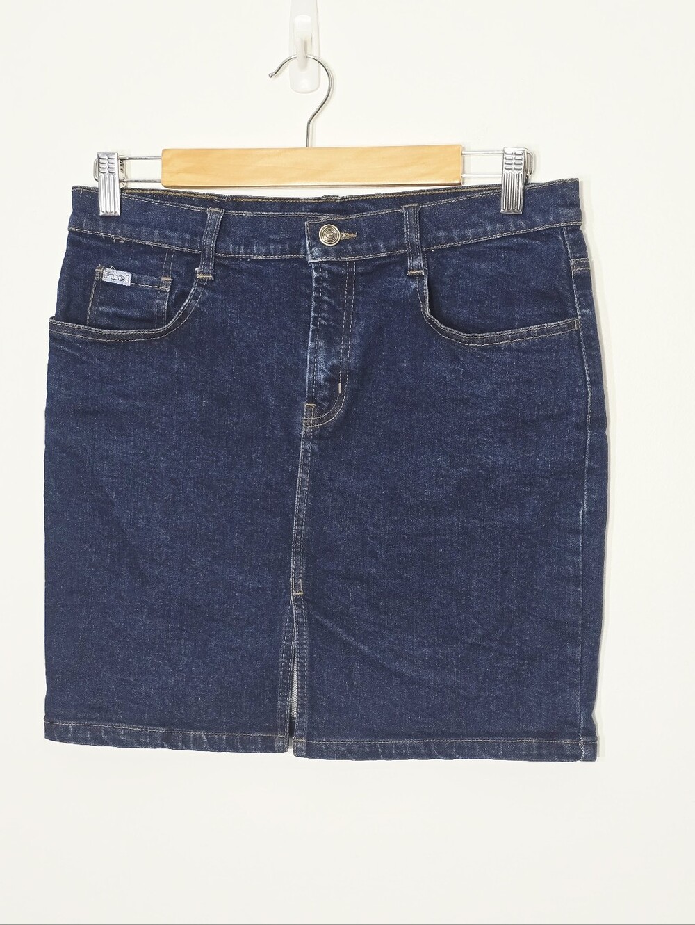 FUEL JEANS Classic Dark Blue Denim Cotton Casual Short Skirt Size 29